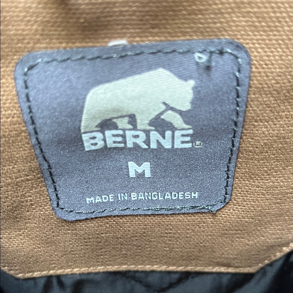 NWT Berne Insulated Quilted Canvas Hooded Jacket - Picture 3 of 11